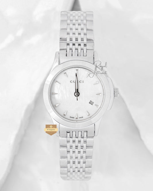 Latest Collection Silver With Mother Of Pearl Dial Ladies Watch