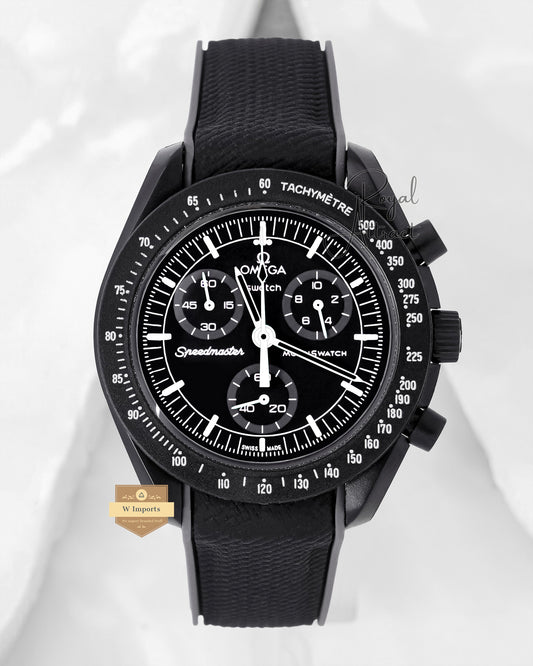 Latest Collection Chronograph All Black Case With Dial And Pvc Strap