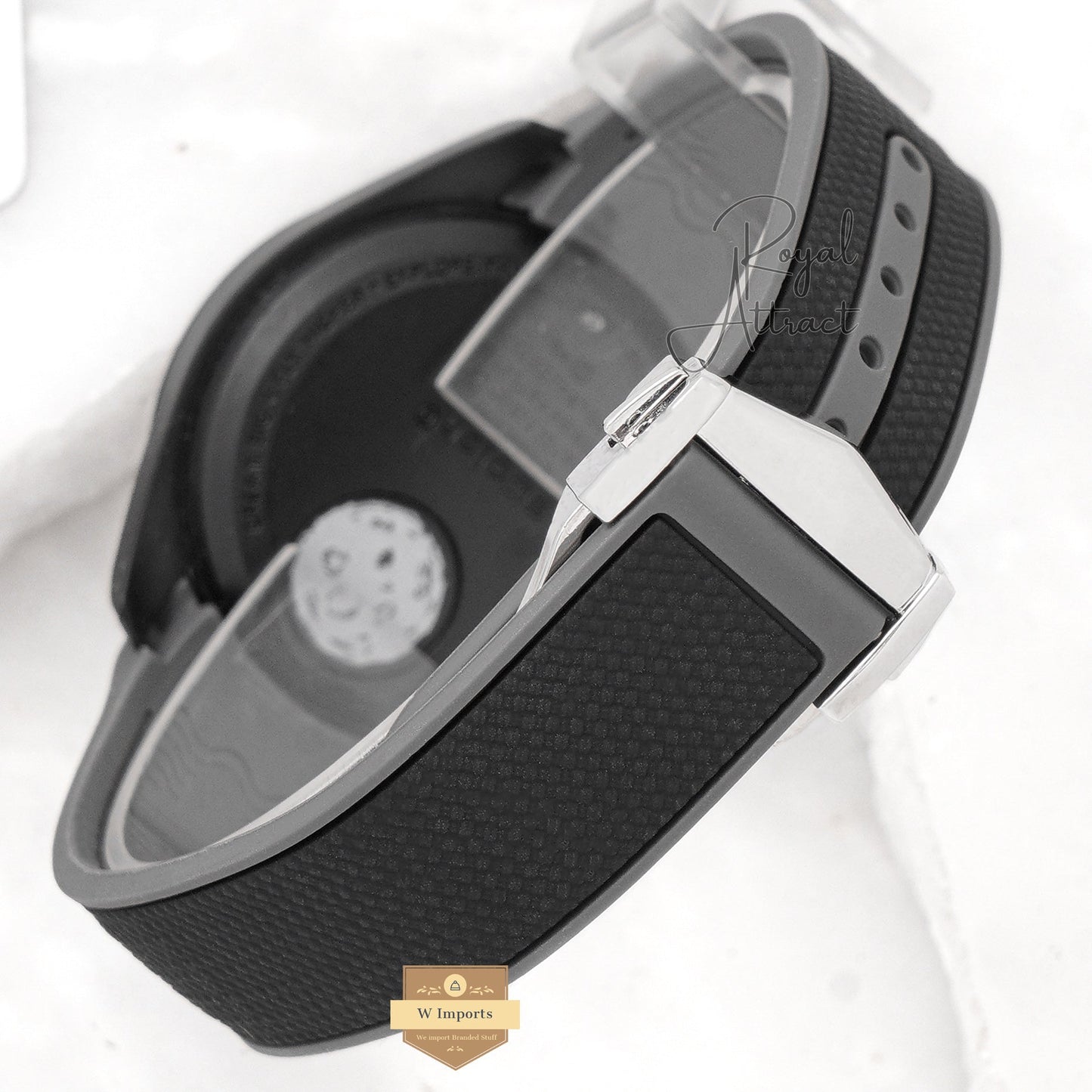 Latest Collection Chronograph All Black Case With Dial And Pvc Strap