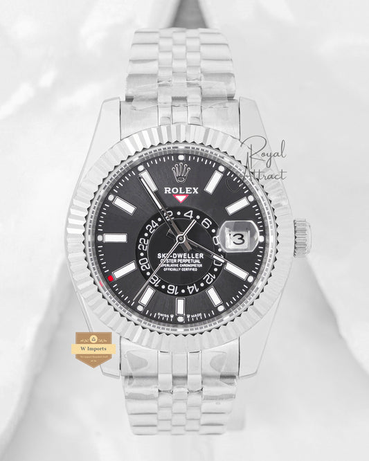 Latest Collection 42 Silver With Gray Dial Automatic Watch V3 Factory