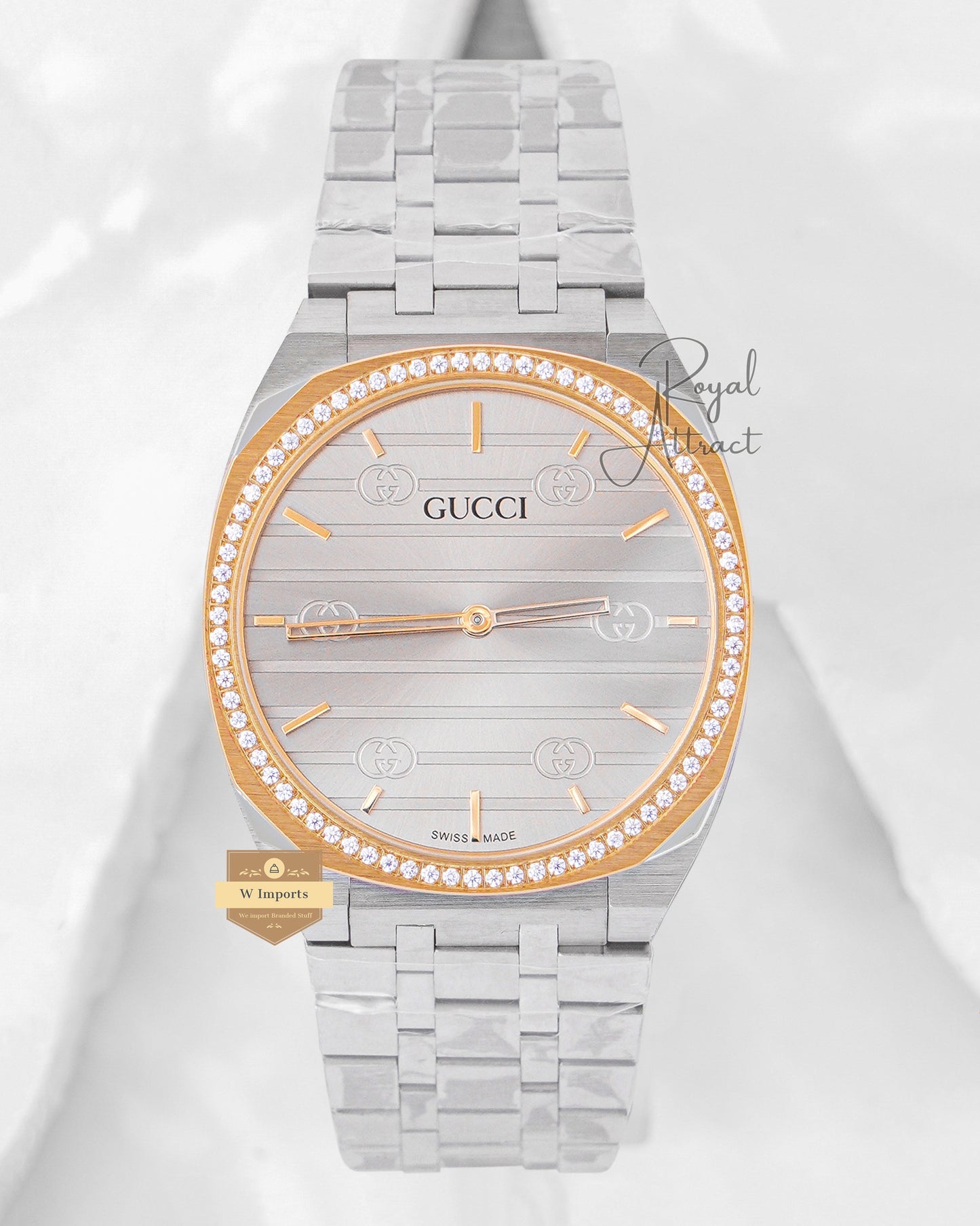 Latest Collection Silver Chain With Gray Dial Chain Watch