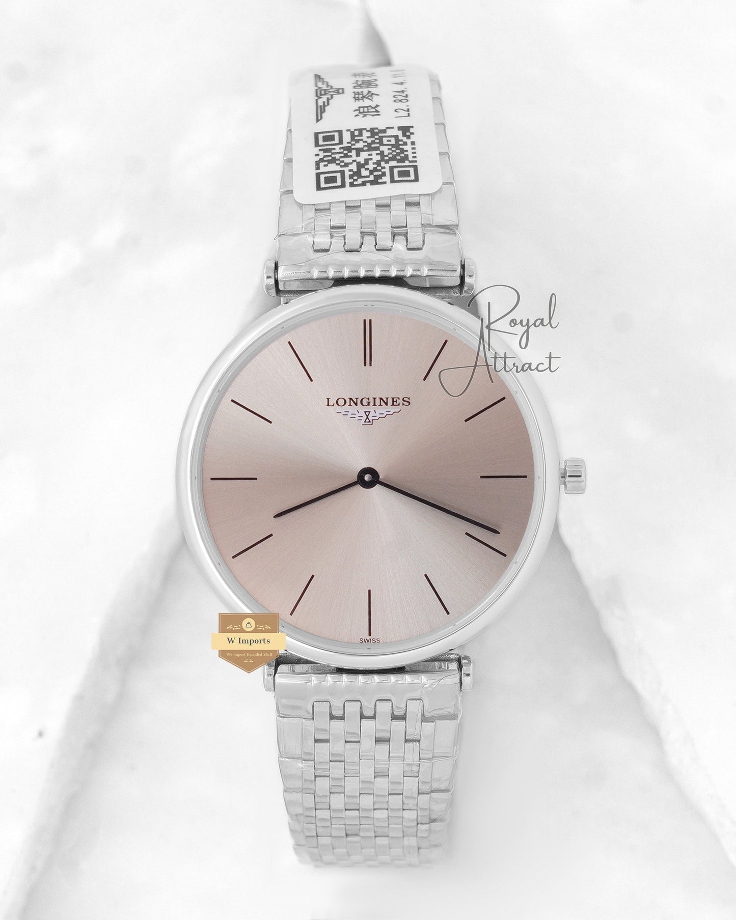 Latest Collection All Silver With Dial Slim Watch For Men