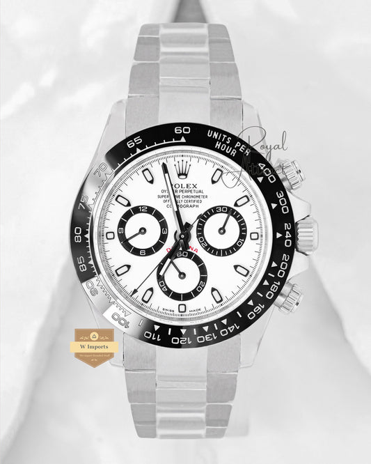 Latest Collection 40 Silver With White Dial Automatic Watch Clean Made