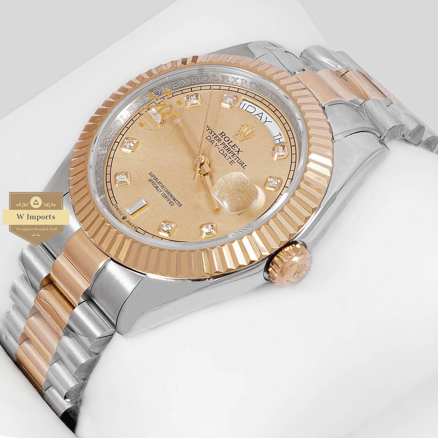 LATEST COLLECTION 40 TWO TONE YELLOW GOLD WITH DIAL AUTOMATIC WATCH ZR FACTORY