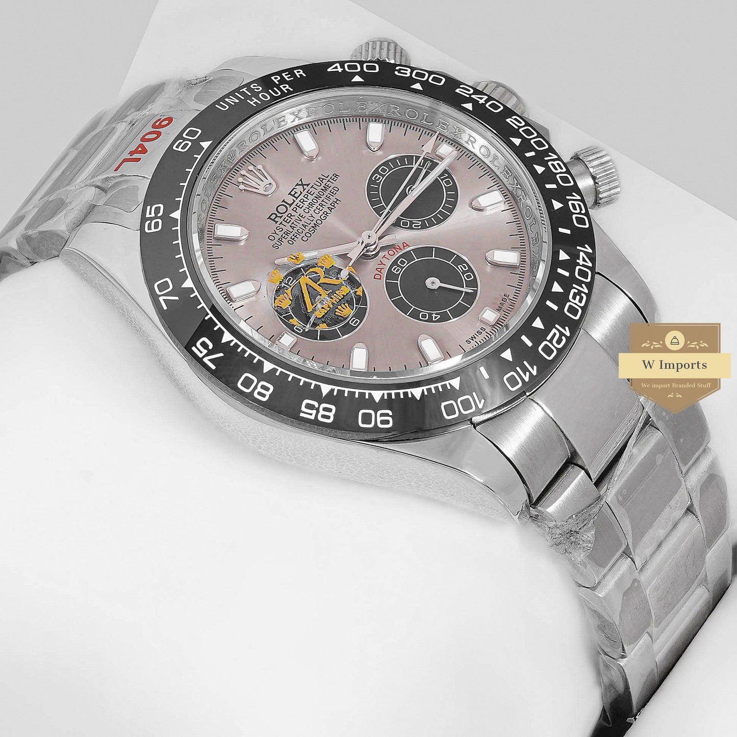 LATEST COLLECTION CHRONOGRAPH 40 SILVER WITH GRAY DIAL & BLACK BEZEL ZR FACTORY