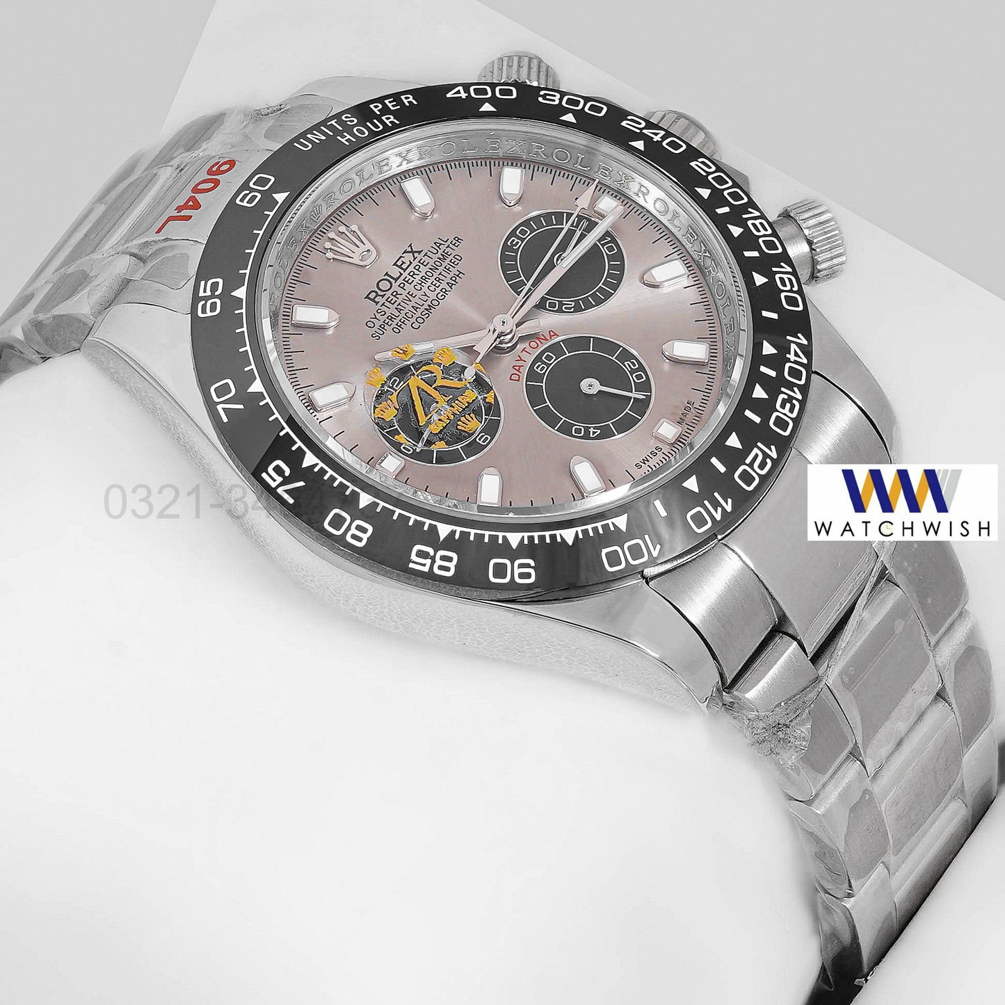 NEW COLLECTION CHRONOGRAPH 40 SILVER WITH GRAY DIAL & BLACK BEZEL ZR FACTORY