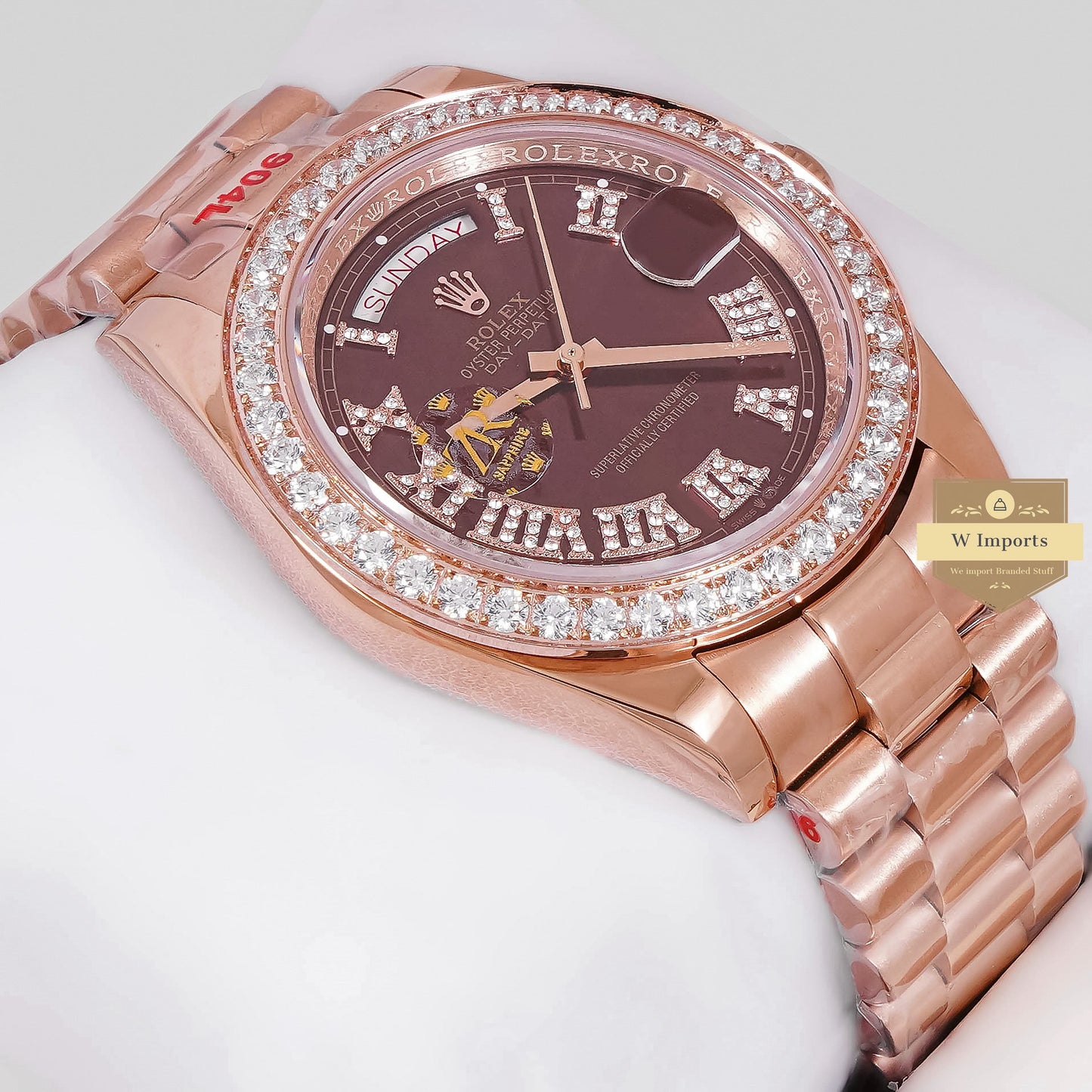 LATEST COLLECTION 40 ROSE GOLD WITH CHOCOLATE DIAL AUTOMATIC WATCH ZR FACTORY