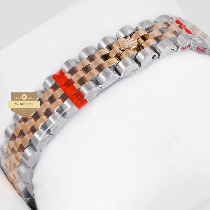 LATEST LADIES COLLECTION 31 TWO TONE YELLOW GOLD WITH DIAL STONE BEZEL AUTOMATIC WATCH ZR FACTORY