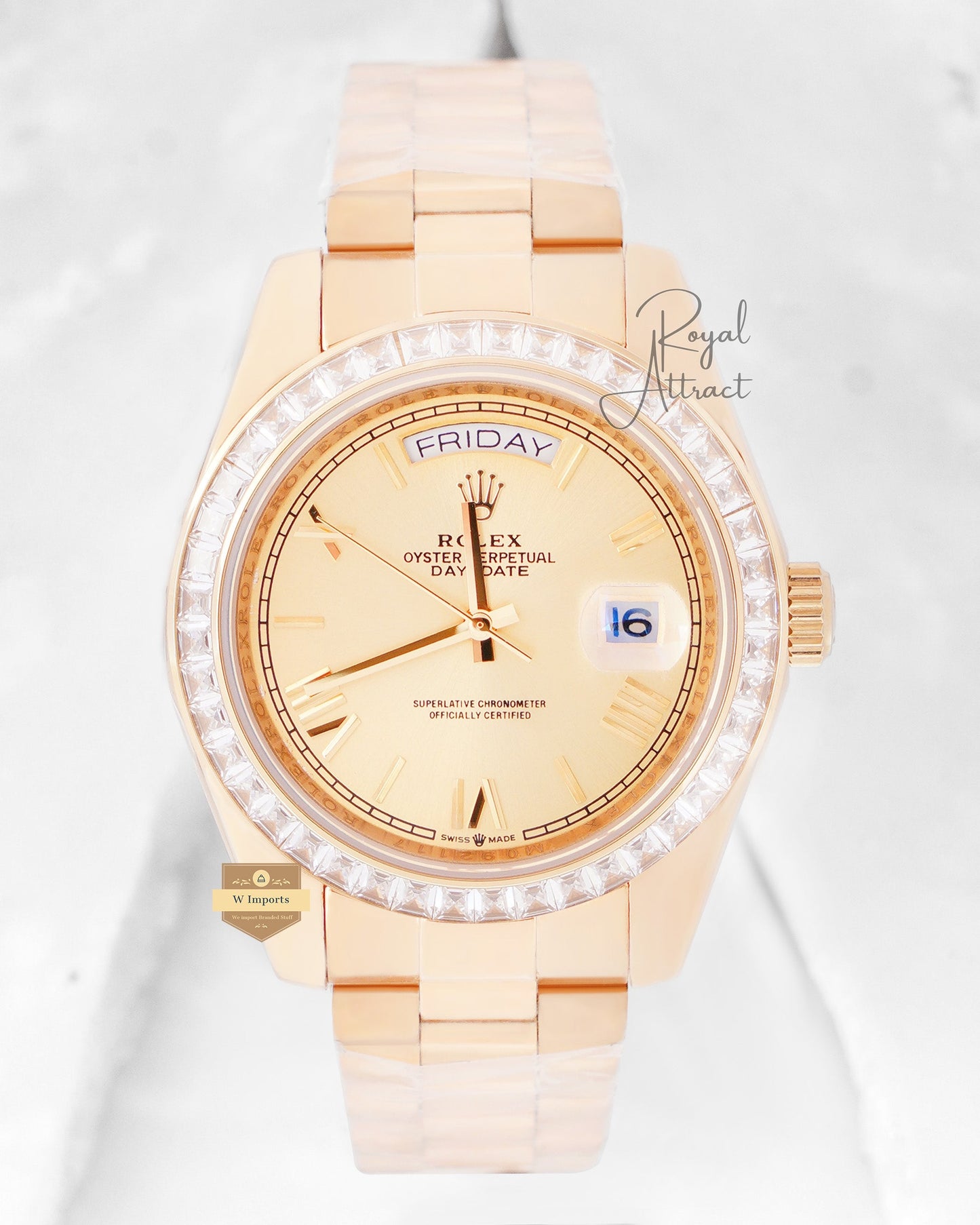 New Collection 40mm All Yellow Gold With Dial Roman Figure V3 Made