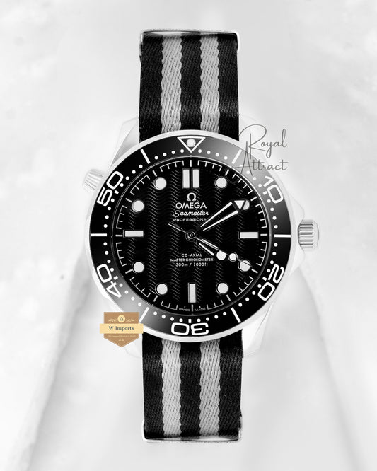 Latest Collection Silver Case With Black Dial Automatic Watch
