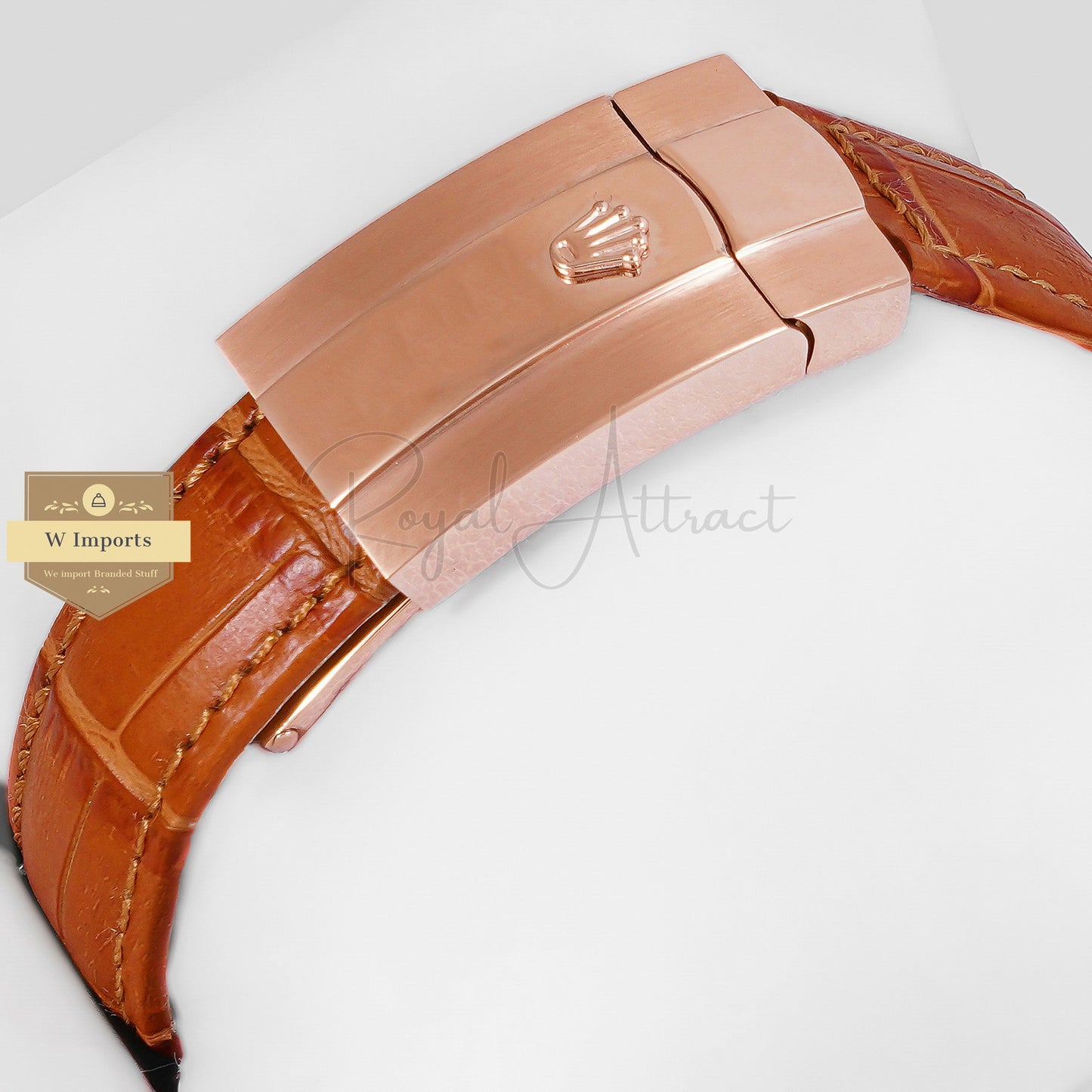 Latest Collection 36 Rose Gold Case With Chocolate Brown Dial & Leather Strap Automatic Watch Zr Factory