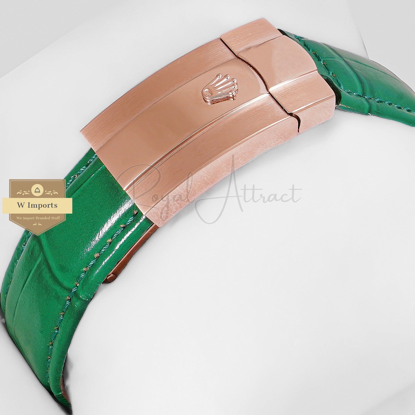 Latest Collection 36 Rose Gold Case With Green Dial & Leather Strap Automatic Watch Zr Factory