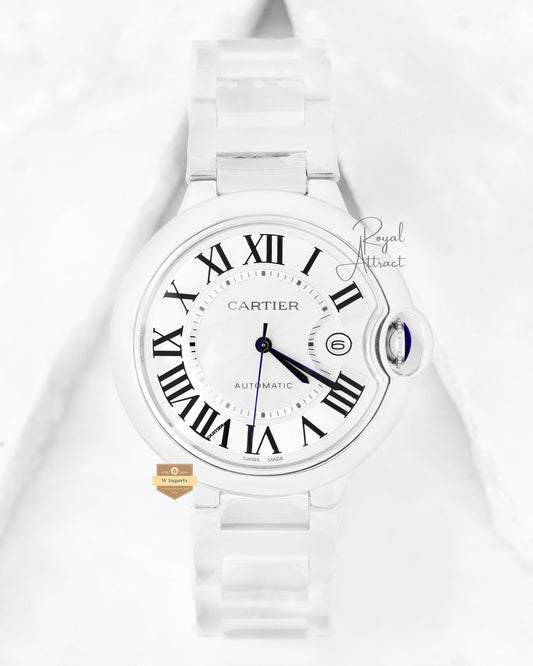 Latest Collection Ballon Bleu All Silver With Dial Chain Watch