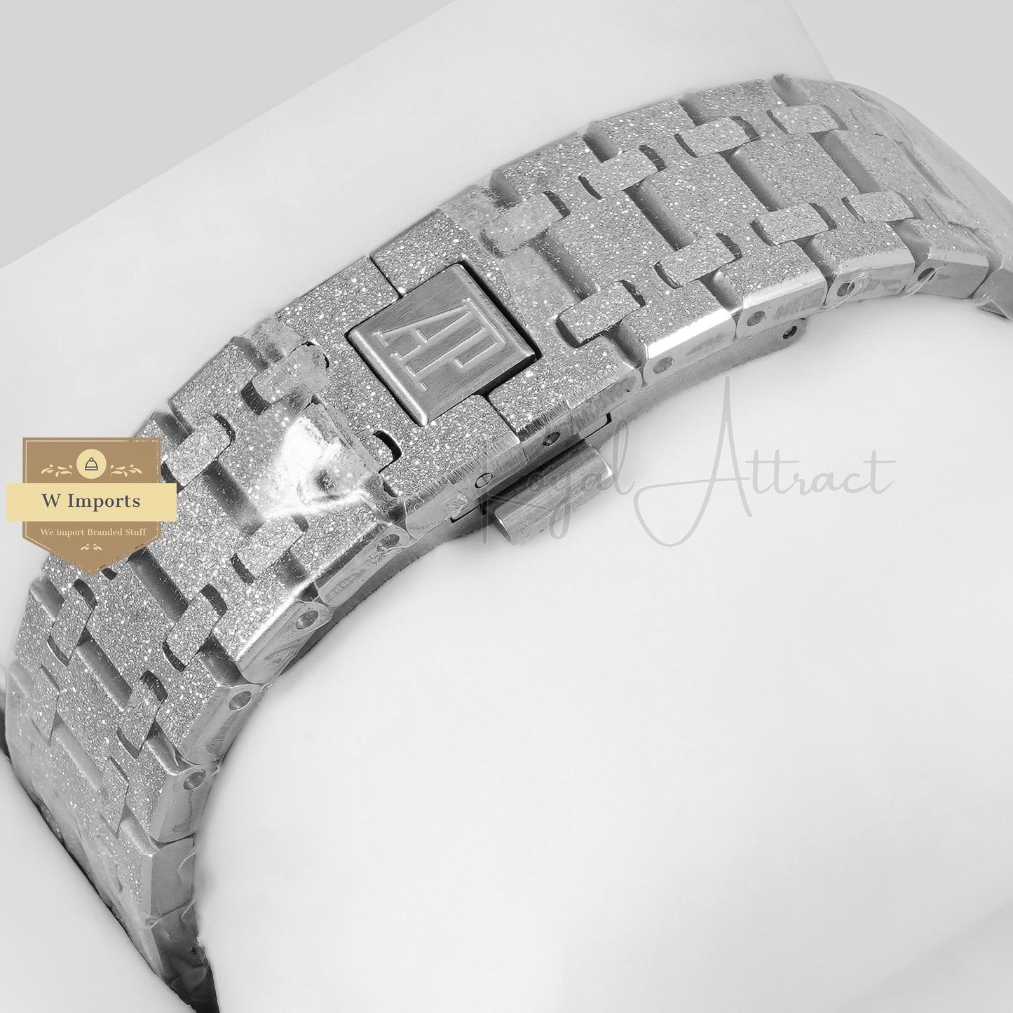 Latest Collection Chronograph Silver With Black Dial Chain Watch