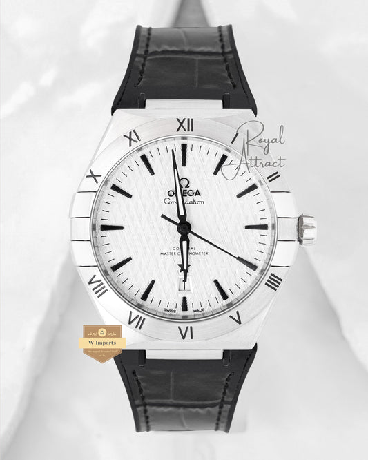 Latest Collection Silver Case With White Texture Dial Automatic Watch