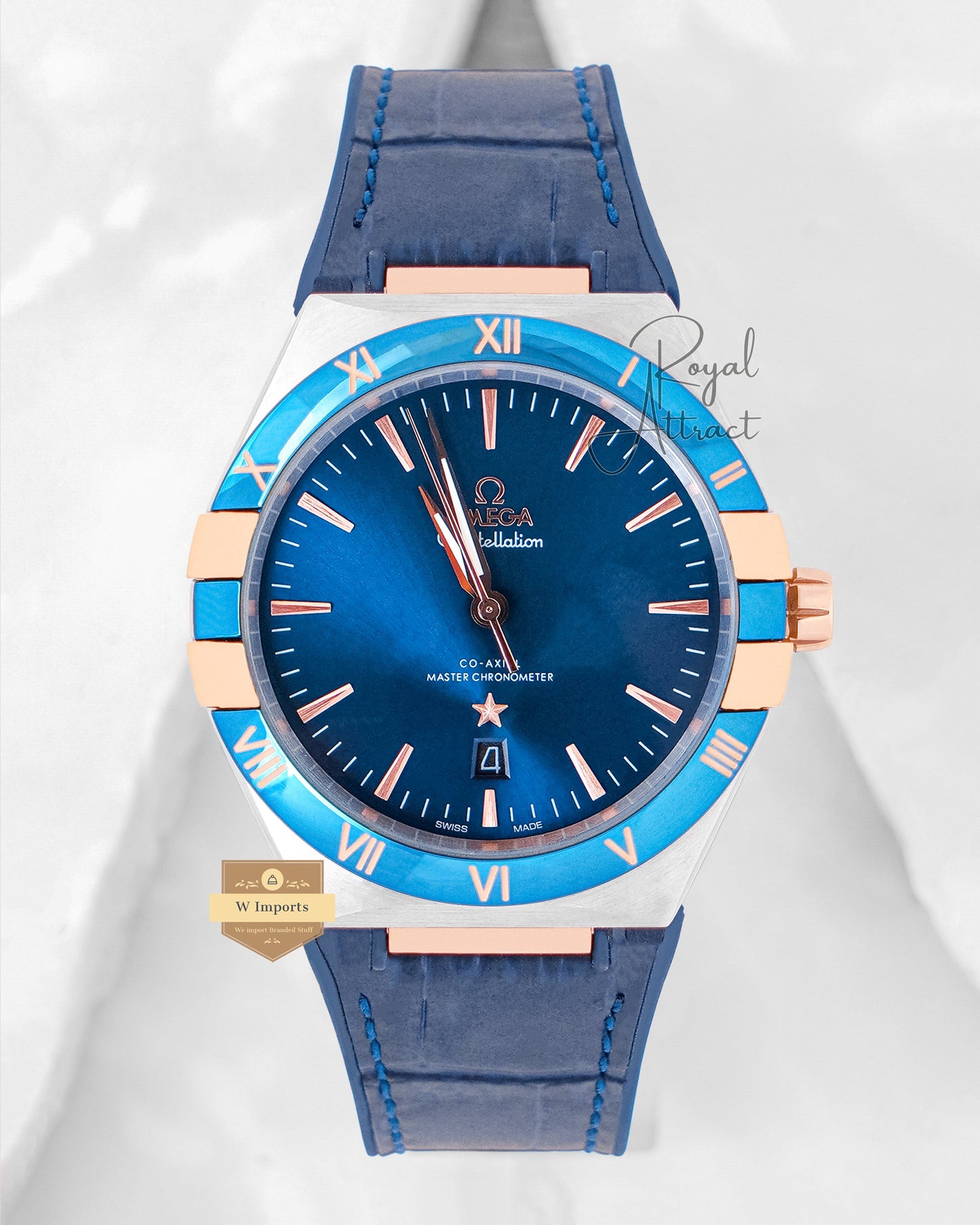 Latest Collection Silver Case With Blue Dial Automatic Watch