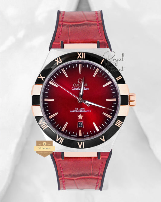 Latest Collection Silver Case With Red Dial Automatic Watch