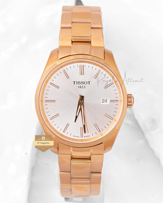 Latest Collection Yellow Gold With White Dial Chain Watch