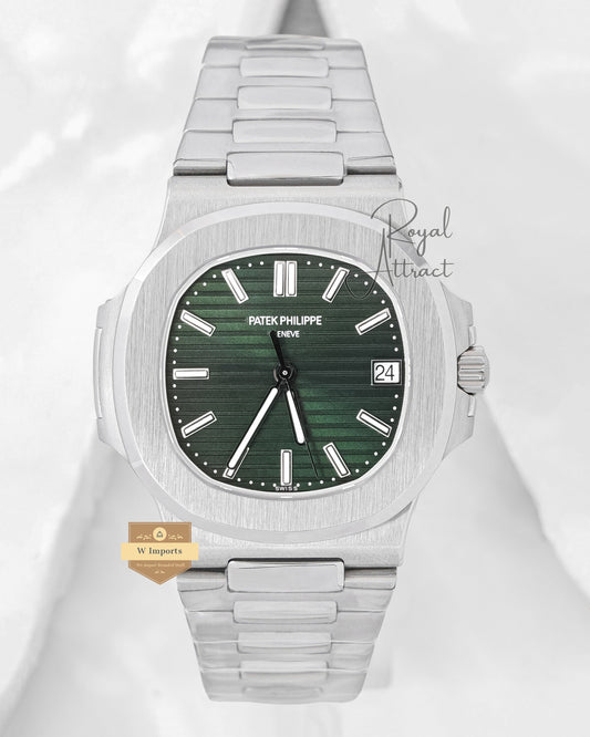 Latest Arrival Silver With Green Dial Super  C L 0 N E Standard