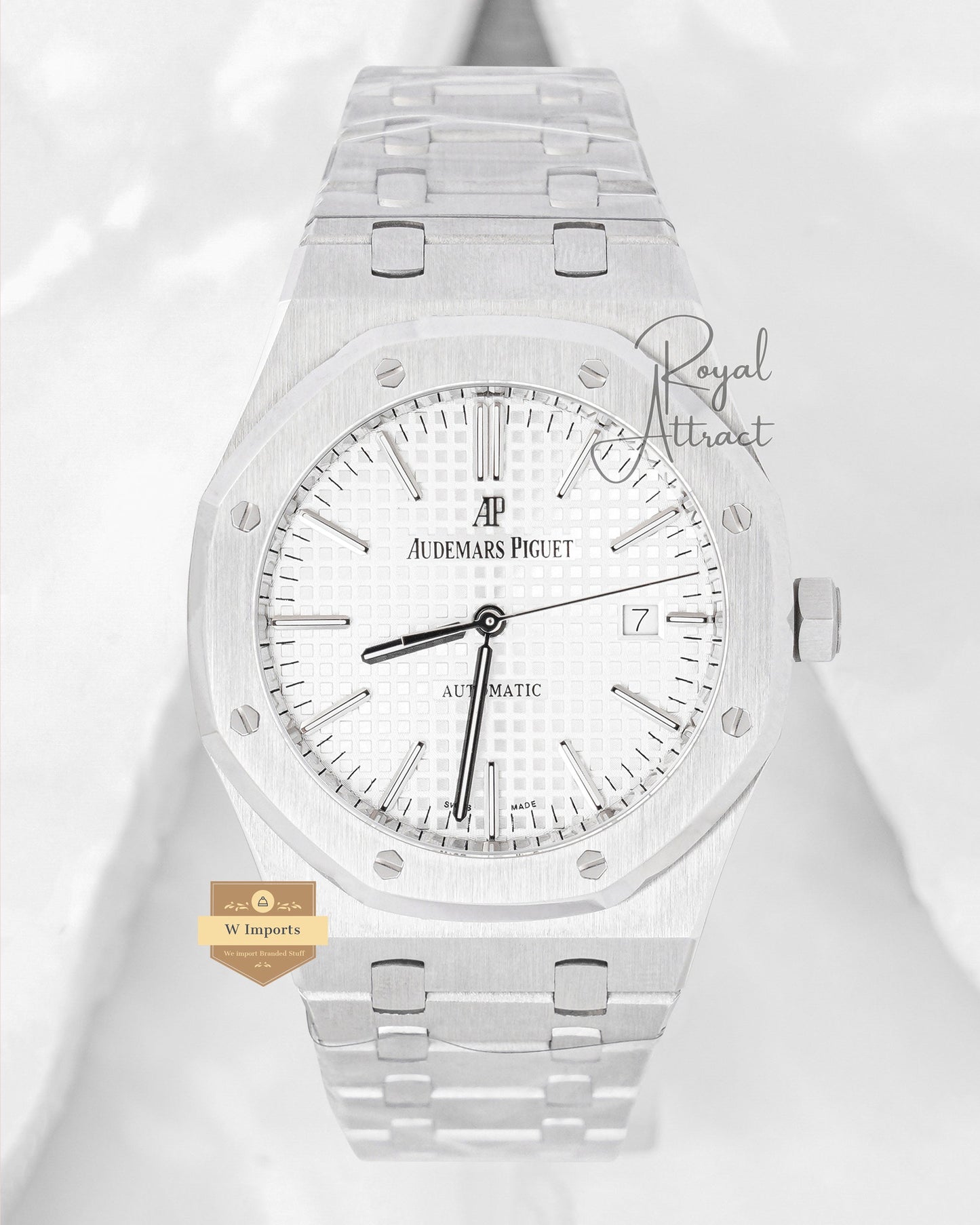 Latest Collection Silver Premium With White Dial PPF Made Automatic Watch