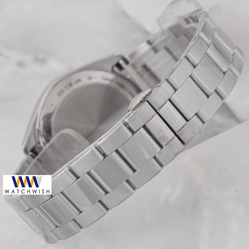 Latest Collection Silver With Black Dial Chain Watch