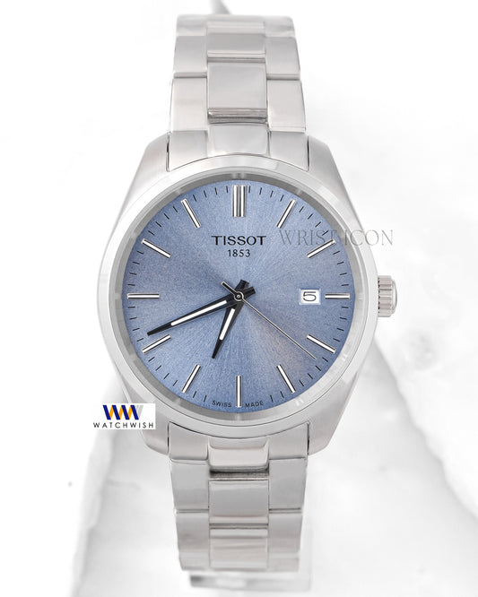 Latest Collection Silver With Blue Dial Chain Watch