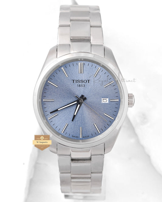 Latest Collection Silver With Blue Dial Chain Watch