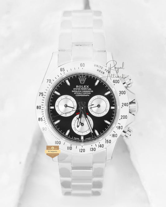 Latest Collection 40 Silver With Black Dial Automatic Watch Bp Factory