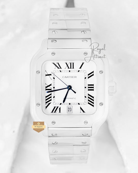 Latest Premium Collection Silver With White Dial Automatic Watch For Men