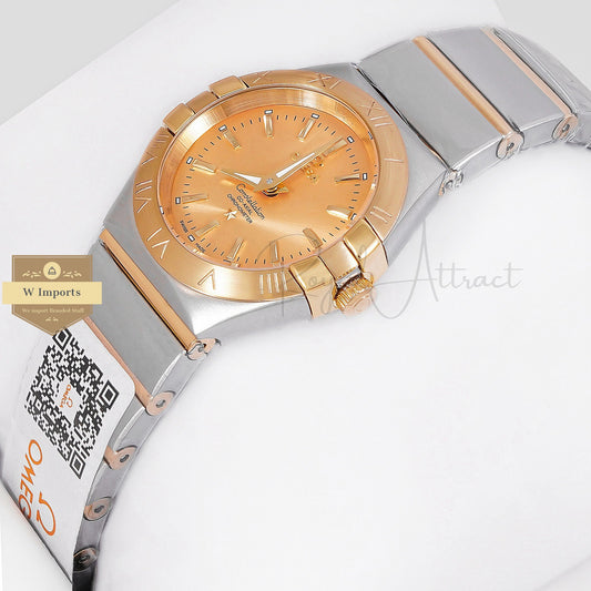 Latest Collection Two Tone Yellow Gold With Dial Ladies Watch