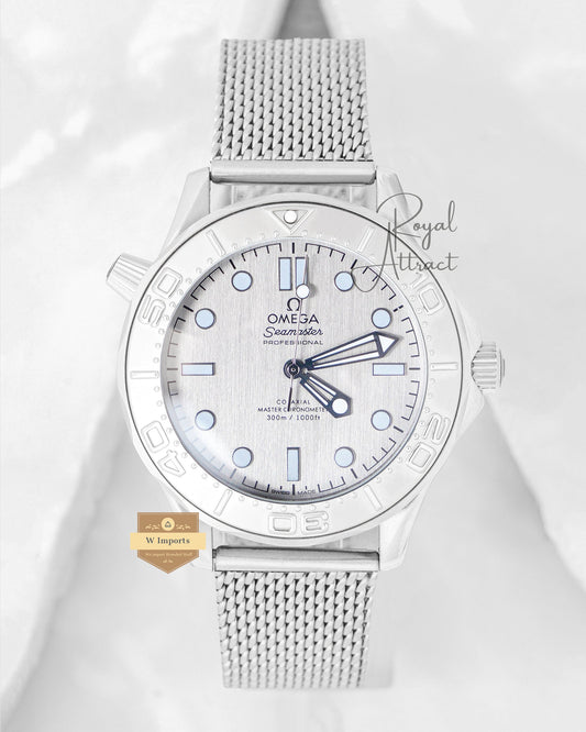 Latest Collection All Silver With Dial & Bezel With Mesh Bracelet Automatic Watch