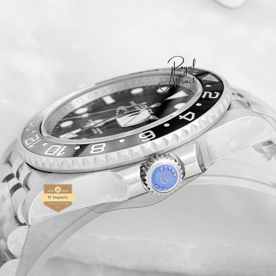 Latest Collection Bwayne Silver Premium Gmt Clean Made Automatic Watch