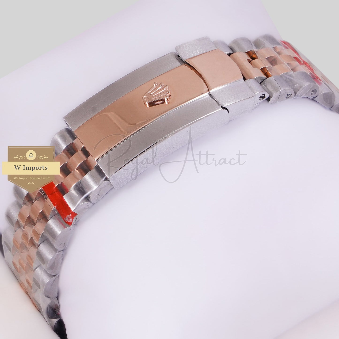 LATEST COLLECTION 41 TWO TONE ROSE GOLD WITH GRAY TEXTURE DIAL AUTOMATIC WATCH ZR FACTORY