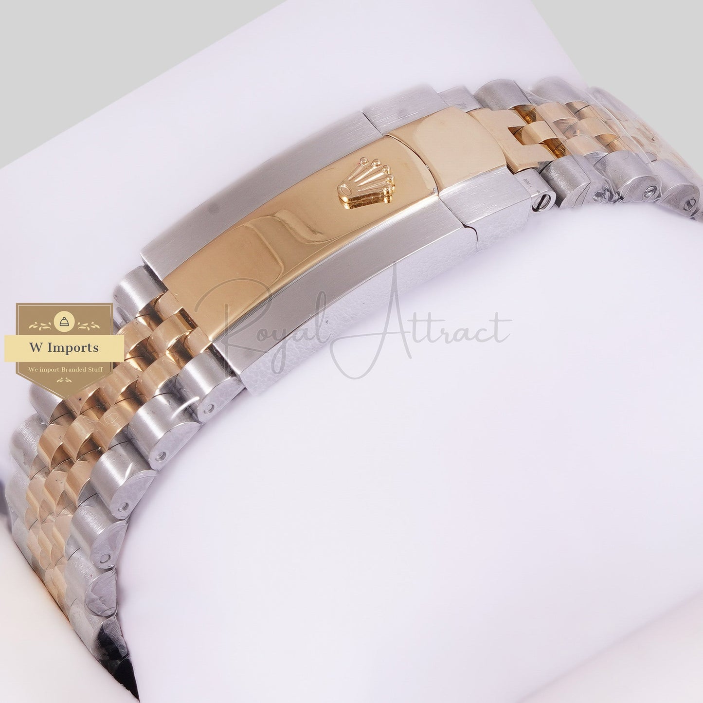 LATEST COLLECTION 40 TWO TONE YELLOW GOLD WITH DIAL STONE BEZEL AUTOMATIC WATCH ZR FACTORY