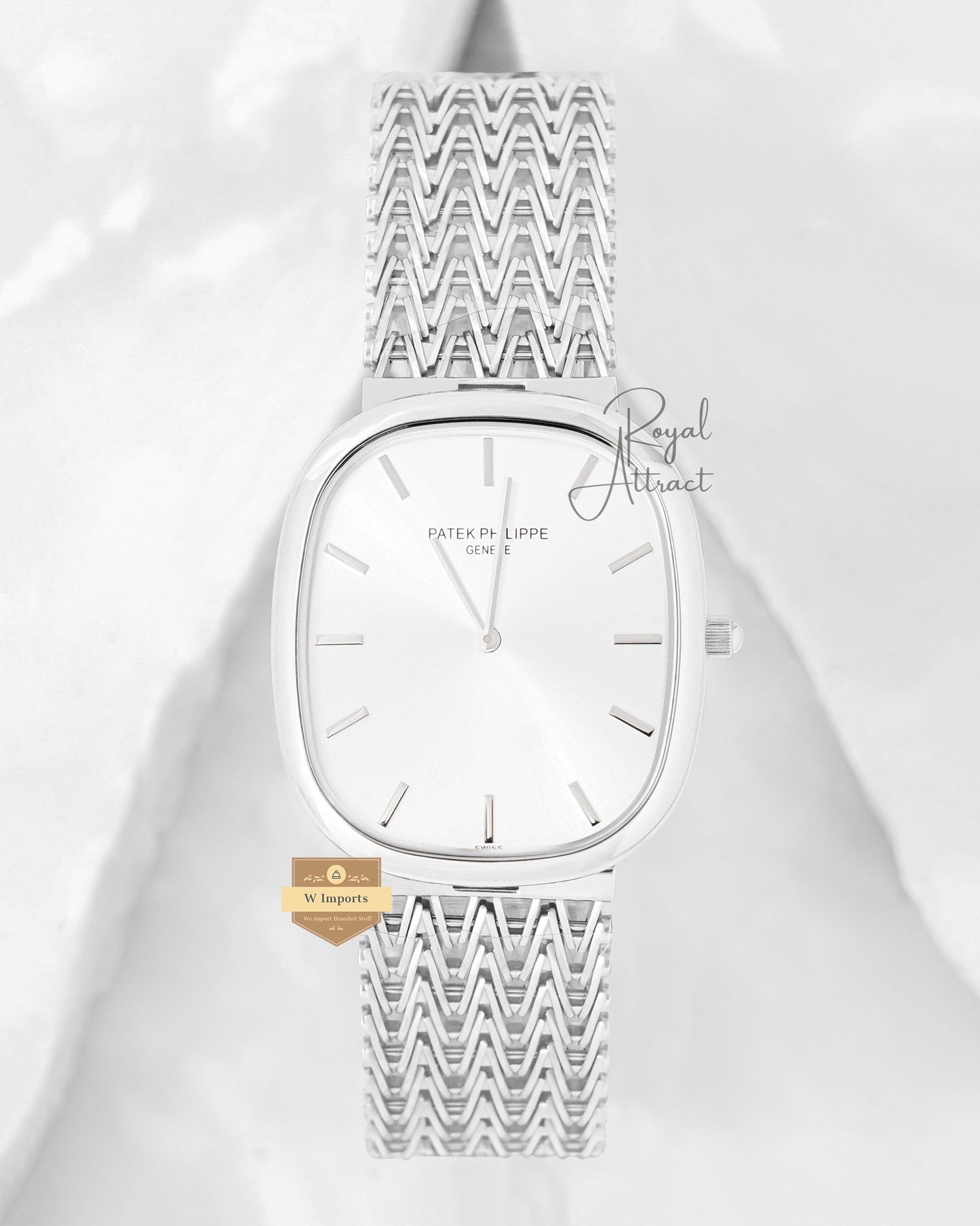 Latest Collection Square All Silver With Dial Chain Watch