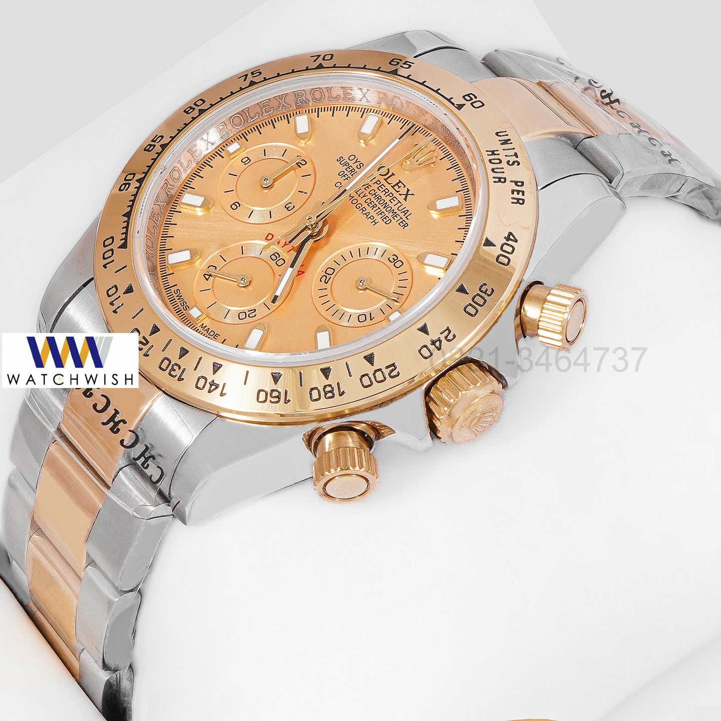 NEW COLLECTION CHRONOGRAPH 40 TWO TONE YELLOW GOLD WITH DIAL ZR FACTORY