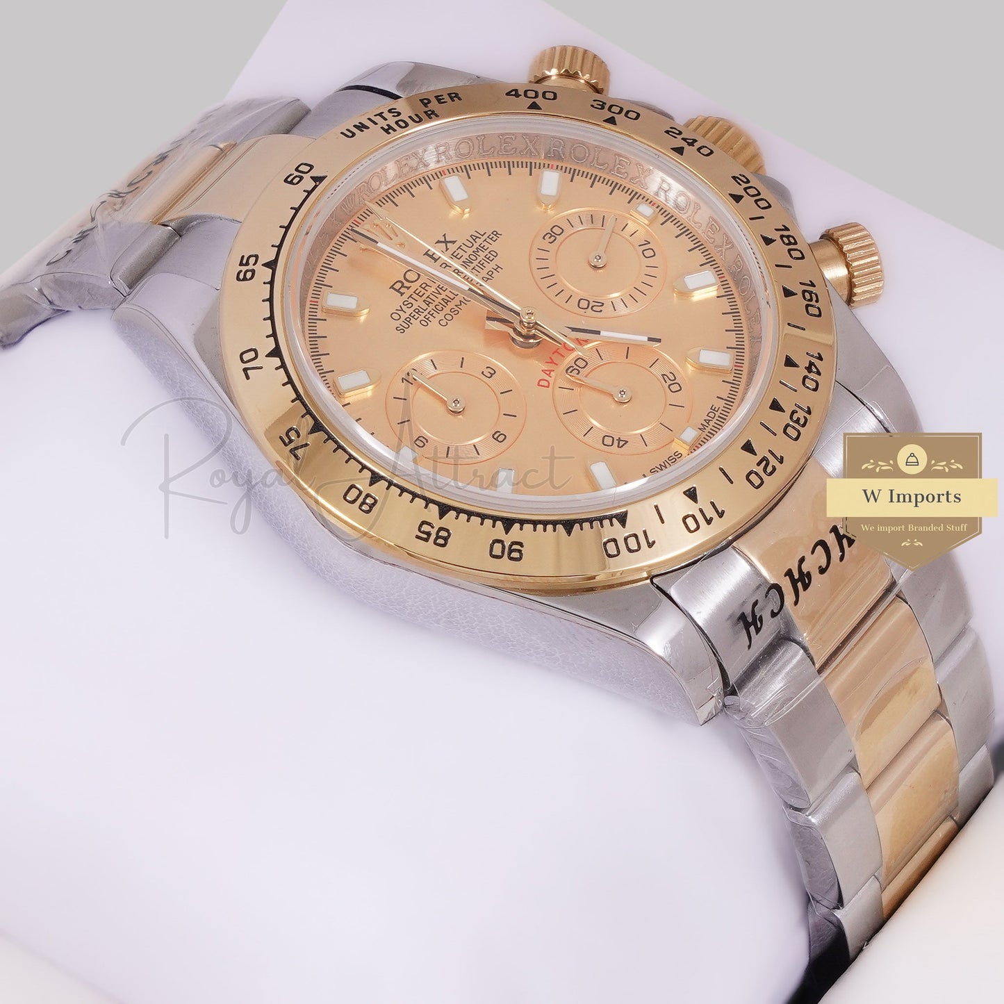 LATEST COLLECTION CHRONOGRAPH 40 TWO TONE YELLOW GOLD WITH DIAL ZR FACTORY