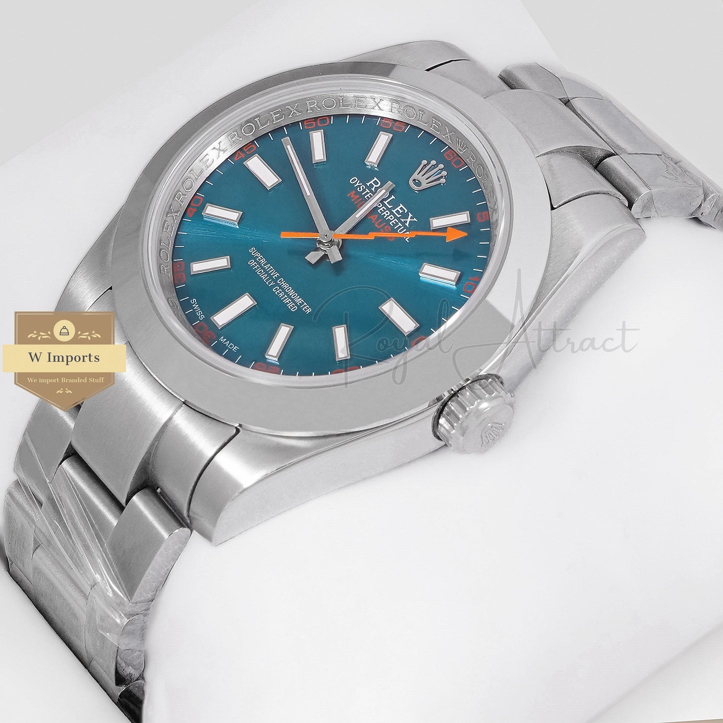 LATEST COLLECTION 41 SILVER WITH SEA GREEN DIAL AUTOMATIC WATCH ZR FACTORY