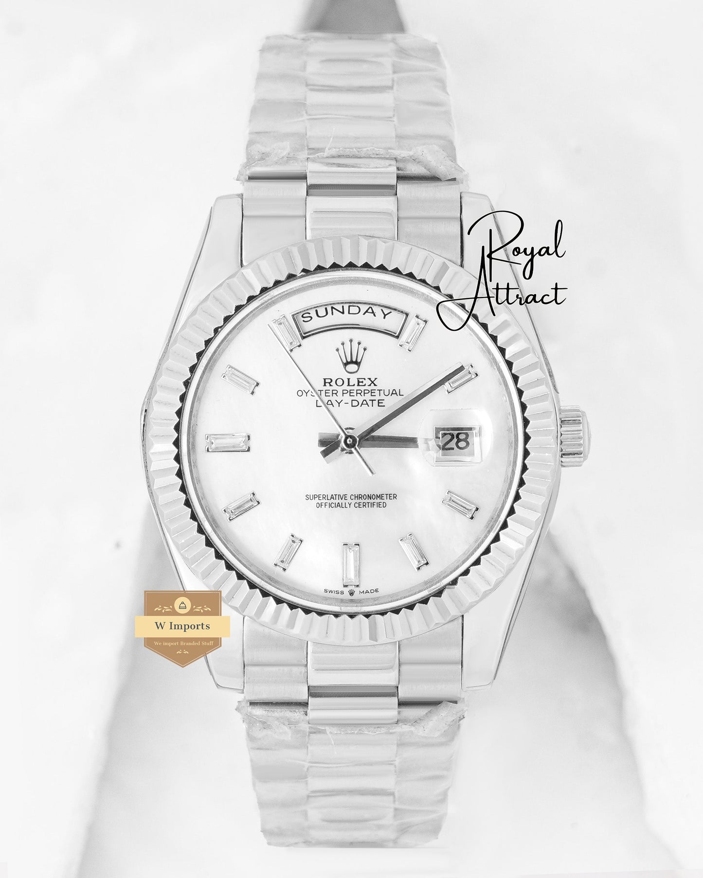 New Collection 40mm Silver With Mother Of Pearl Dial V3 Made