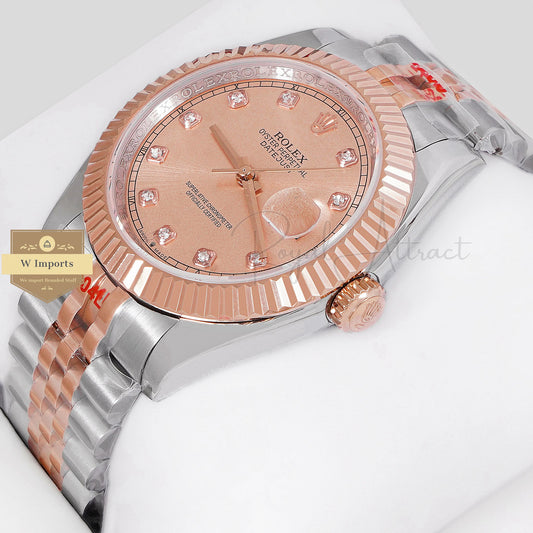 Latest Collection 41 Rose Gold Two Tone With Dial Automatic Watch ZR Factory