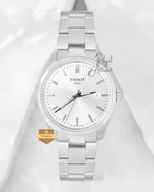 Latest Collection All Silver With Dial Chain Watch