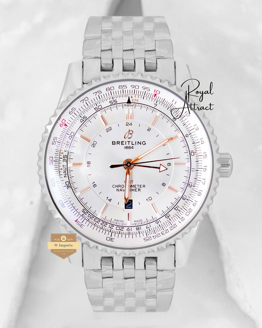 Latest Collection Silver With White Dial Automatic Watch