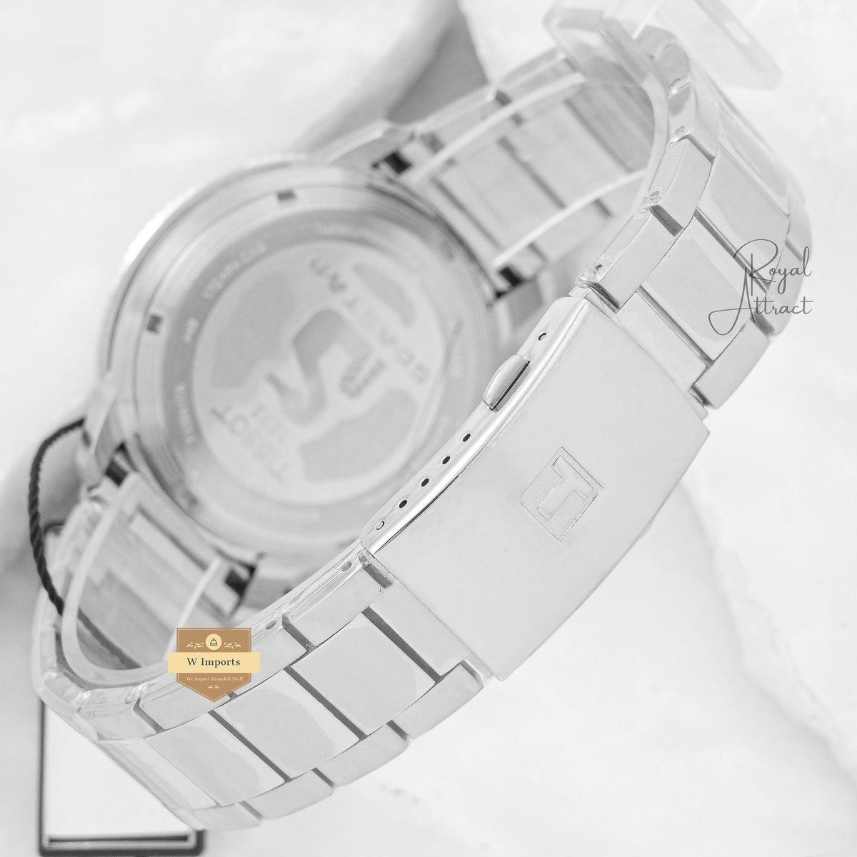 Latest Collection 1000 Chronograph Silver With White Dial Chain Watch