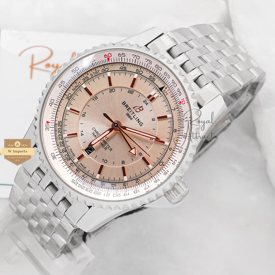 Latest Collection Silver With White Dial Automatic Watch