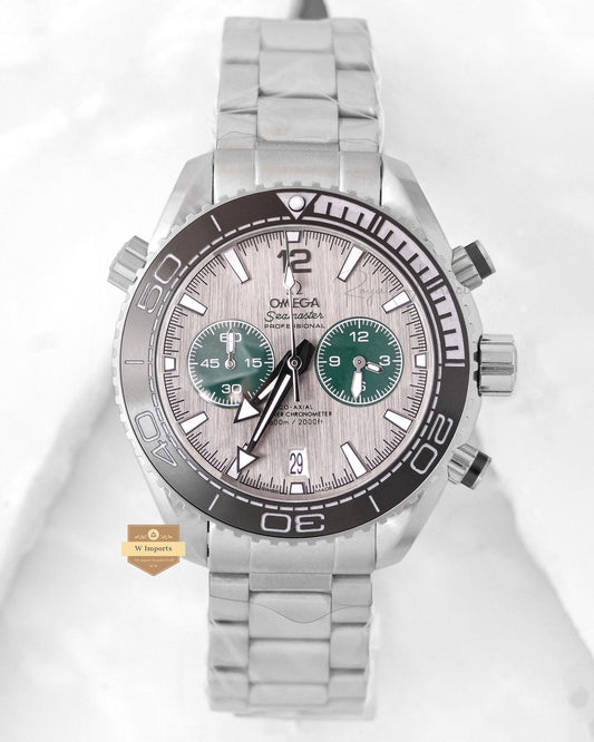 Latest Collection Chronograph Silver With Gray Dial Chain Watch