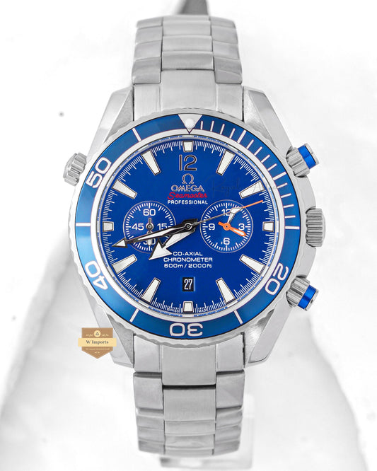Latest Collection Chronograph Silver With Blue Dial Chain Watch