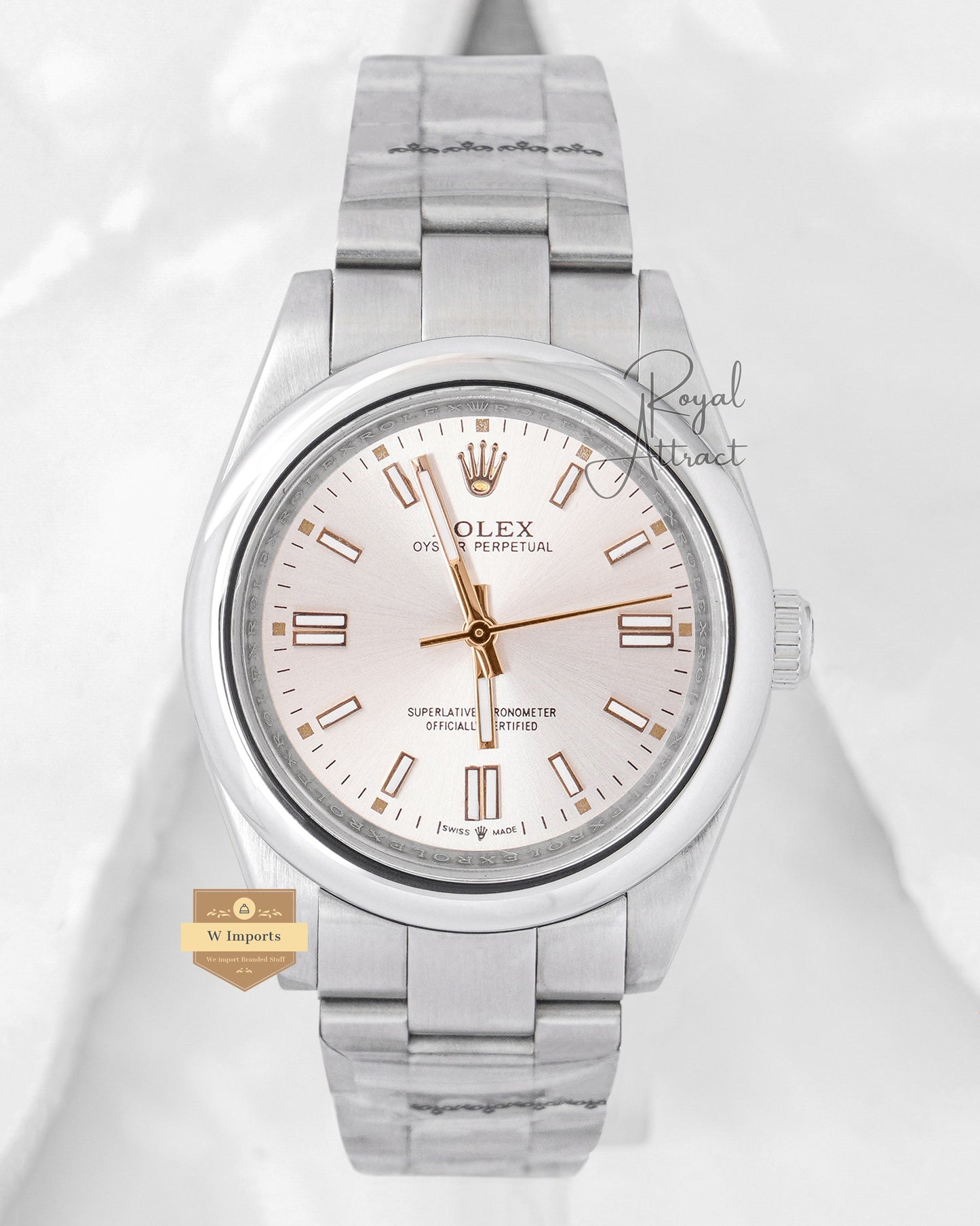 Latest Collection 36 Silver With Sundust Dial Automatic Watch V3 Factory