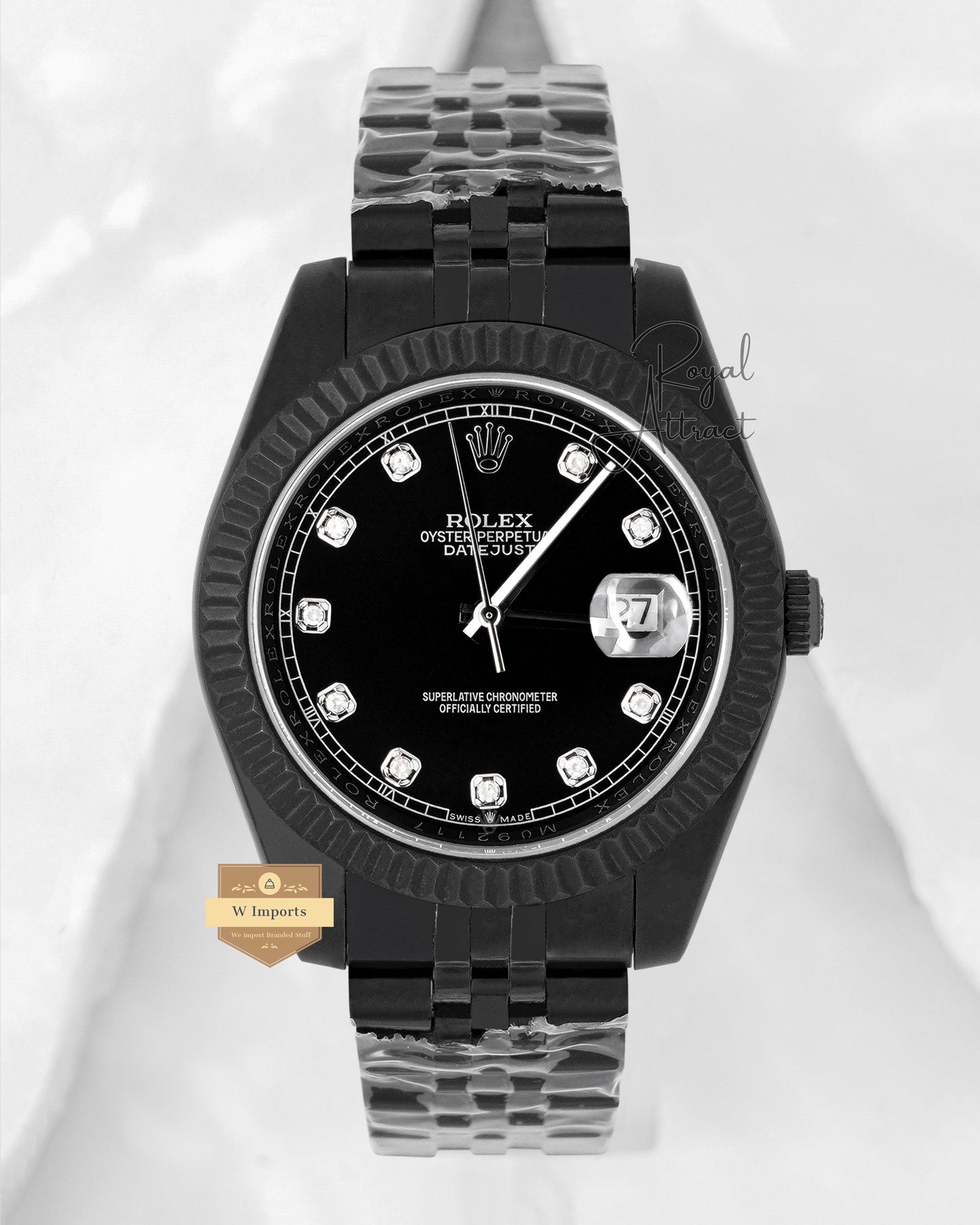 Latest Collection 41 All Black With Dial Automatic Watch V3 Made