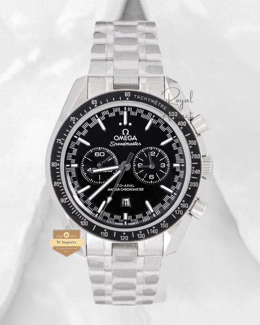 Premium Collection Chronograph Silver With Black Dial Chain Watch For Men