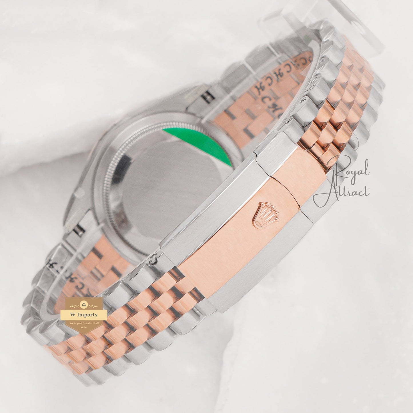 Latest Collection 36 Two Tone Rose Gold With Mother Of Pearl Dial Automatic Watch Bp Made